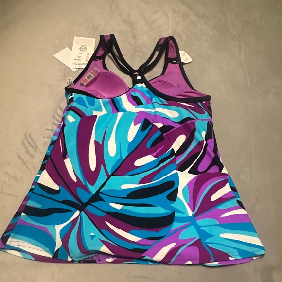 ZEROXPOSUR Sun Smart Tankini Swim Top Size XS (NWT) - Picture 2 of 9